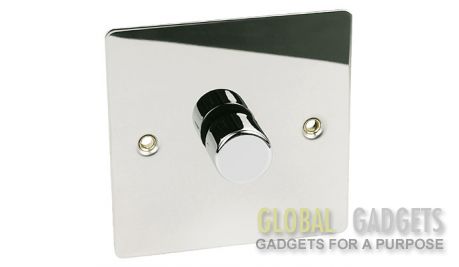Polished Chrome Single Dimmer