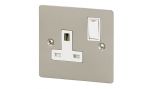 Sockets Switches Brushed Chrome Single Socket