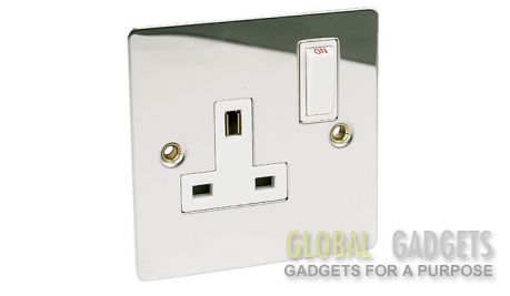 Polished Chrome Single Socket