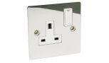 Sockets Switches Polished Chrome Single Socket