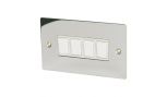 Sockets Switches Polished Chrome 4 Gang Switch