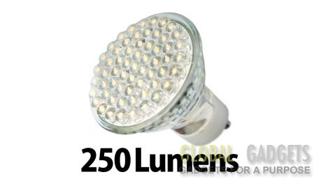 GU10 60 LED Warm White x 1 Light Bulb 250 Lumen