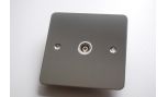 Sockets Switches Brushed Chrome TV Point