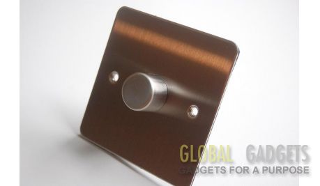 Brushed Chrome Single Dimmer