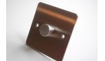 Sockets Switches Brushed Chrome Single Dimmer