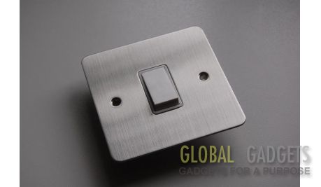 Brushed Chrome Single 2 Way Switch
