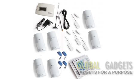 Professional Wireless GSM4 Burglar Alarm With Strobe Siren