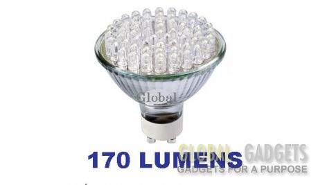 GU10 60 LED Cool White x 1 Light Bulb