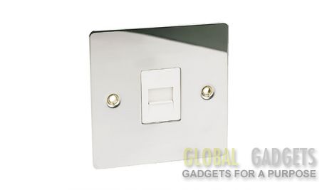 Polished Chrome Master Telephone Socket