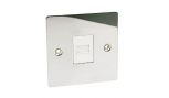 Sockets Switches Polished Chrome Slave Telephone Socket